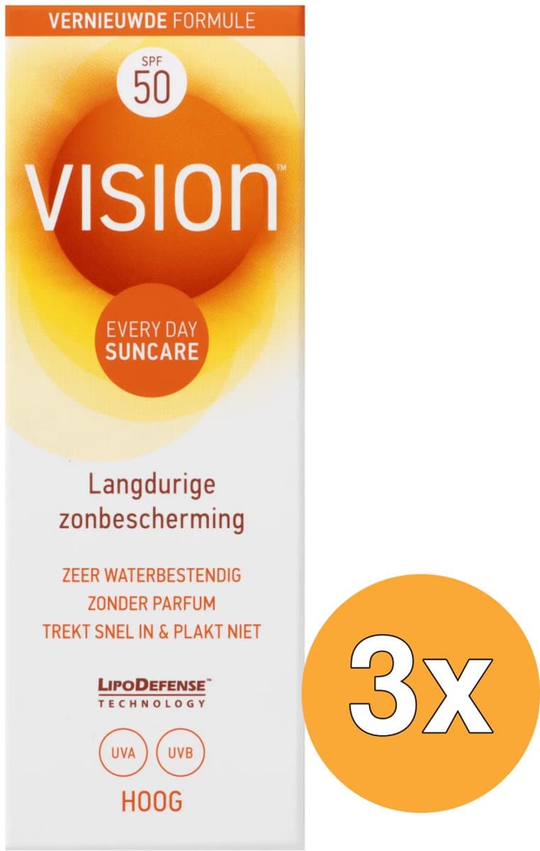 3x Vision Every Day Sun Protection SPF50 (45 ml)