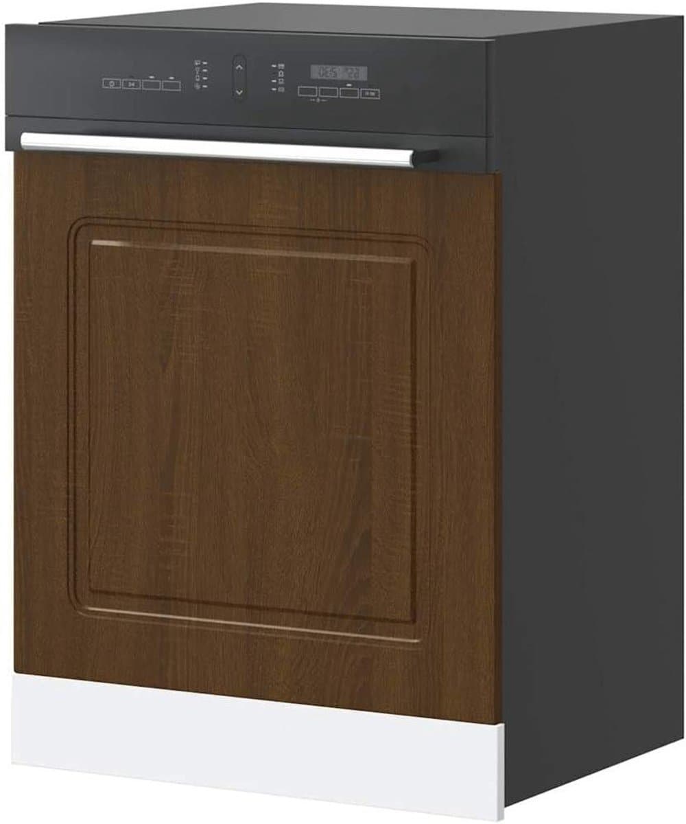 Vaatwasserpaneel - Keukenkast front - Keuken afwerking - Eiken look - 60 x 67 cm - Bruin