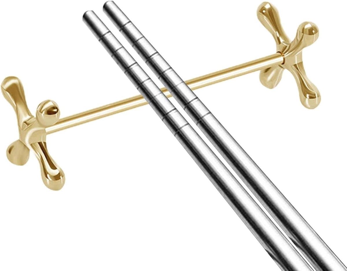 Bestekhouder Metaal - Lepelhouder Vorkhouder - Tafel Decoratie - Stabiele Plaatsing - 8 cm - Goud