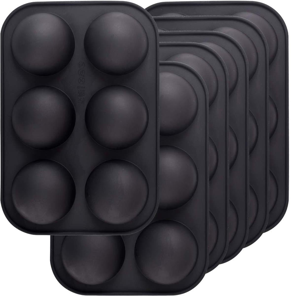 MTTproducts- Siliconen Mal 6 Holtes - Bakvorm voor Chocolade/Cake - Vriezer/Oven/Magnetronbestendig - Antiaanbaklaag - Veilig Materiaal