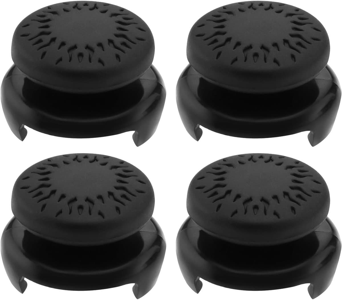Dailygoody - 4 Thumbstick Extender - Joystick Grip - Duurzaam en comfortabel - Zwart - Controller Cap - Geschikt voor Xbox One - 3D Textuur