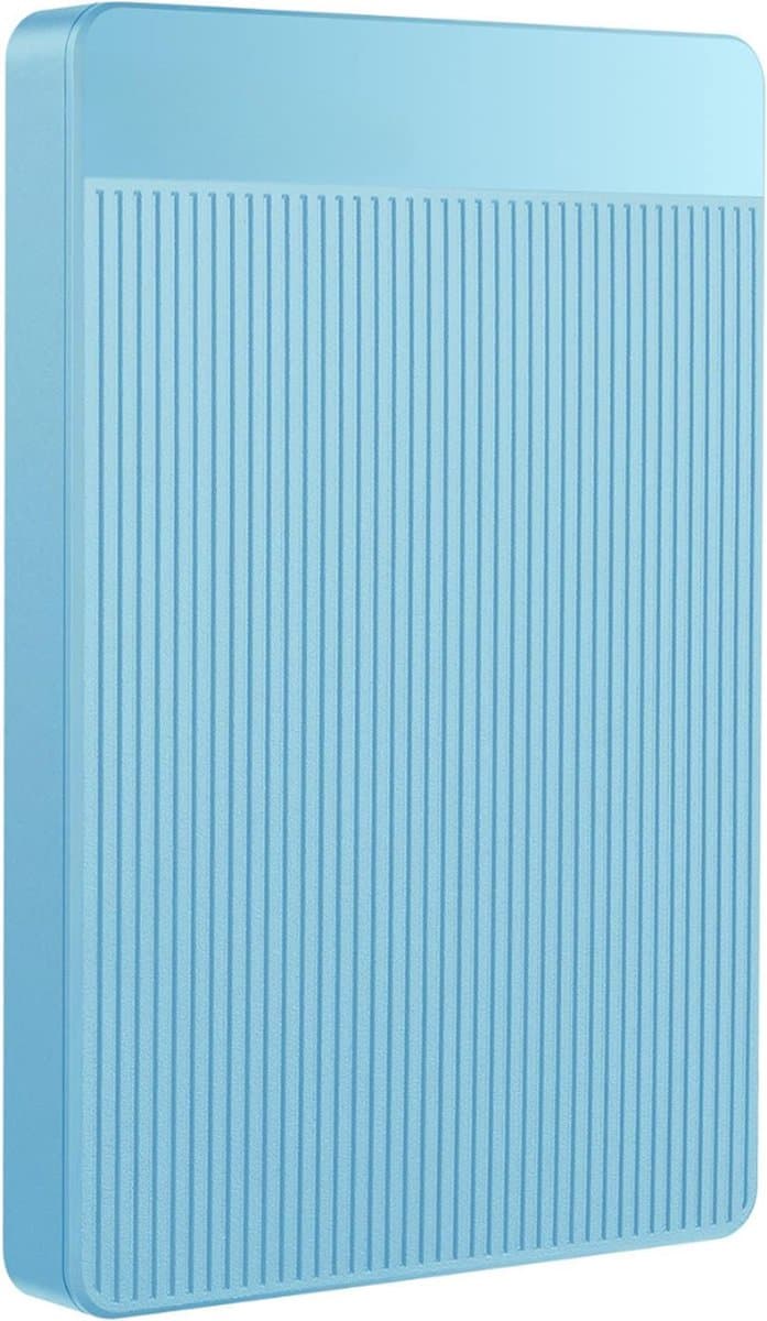 Externe Harde Schijf Extern 500GB Ultra Slim Draagbare Harde Schijf USB kabel HDD Opslag Compatibel voor PC, Mac, Laptop, Xbox, Xbox One, PS4 (Zwart) HD-006 - 500GB - Blauw