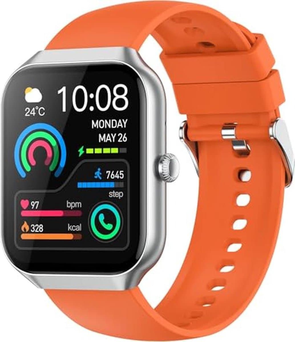 Fitness Smartwatch voor Mannen en Vrouwen - Hartslagmeter, Slaapmonitor en Activiteitstracker IP68 Waterdicht
