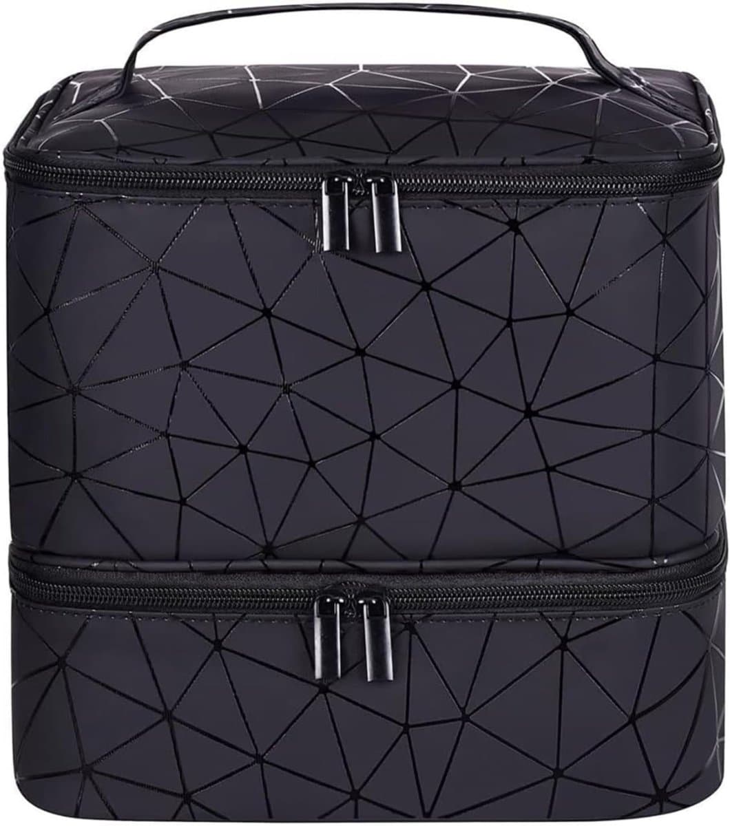 Nexvo® Nagellak Koffer - Nagellak - Zwart - 25cm x 20cm x 24cm