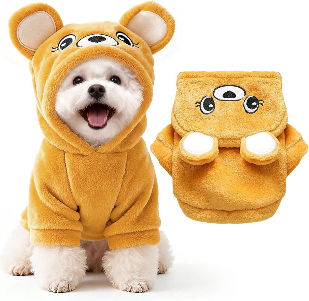 Warme Dieren Hoodie met Oortjes voor Kleine Hondjes en Puppies