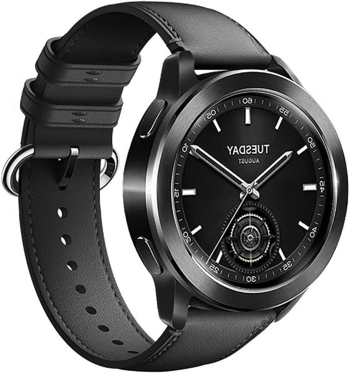 Armband - Compatibel met Smartwatch - Echt leder - Slijtvast - Ademend - Reserveband - Zwart - Geschikt voor diverse horloges