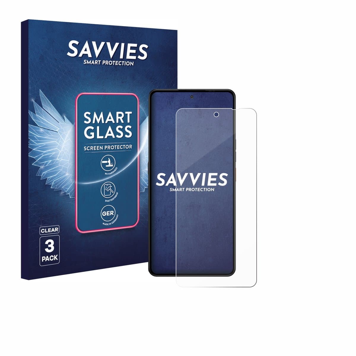 3 Stuks Savvies Screenprotector - geschikt voor Gigaset GS6 Pro - beschermfolie glas transparant
