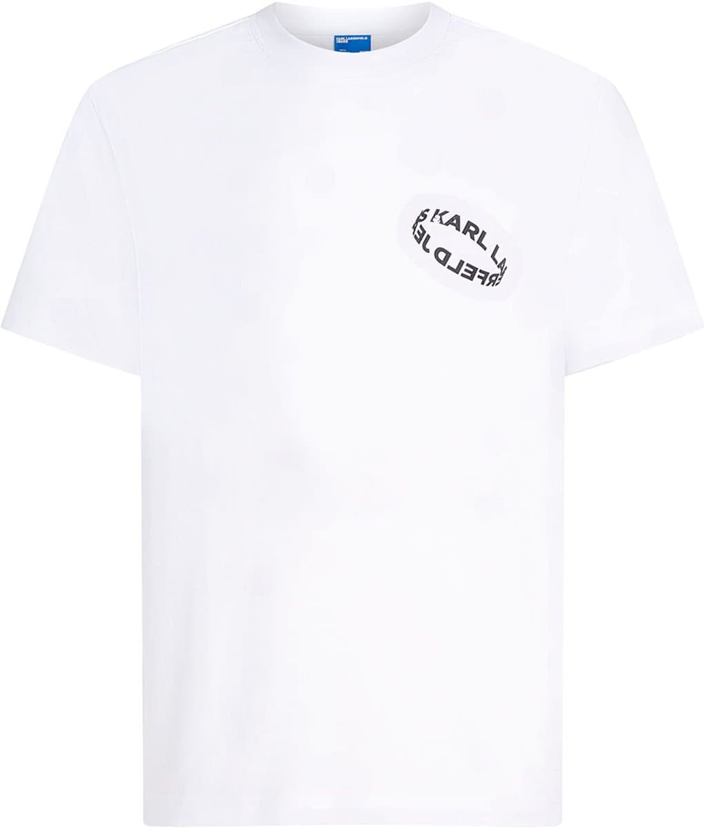 Karl Lagerfeld Jeans Reg Multi Ring T-shirt Met Korte Mouwen Wit L Man