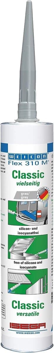 WEICON Flex 310 M Classic – Elastische 1-componenten kit grijs 310 ml