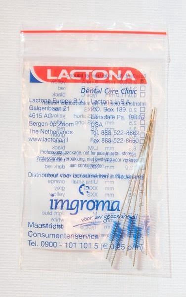 Lactona EasyDent Type A 2,5 - 5,0 mm - Ragers - Geel - 5 x 5 Stuks - Voordeelpakket