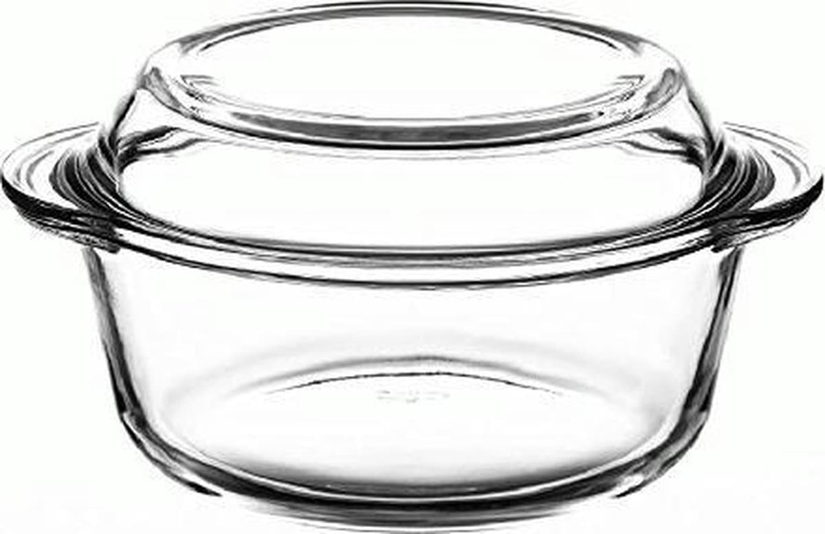 Borcam Ronde Ovenschaal - met deksel- 3000cc- 1 stuk