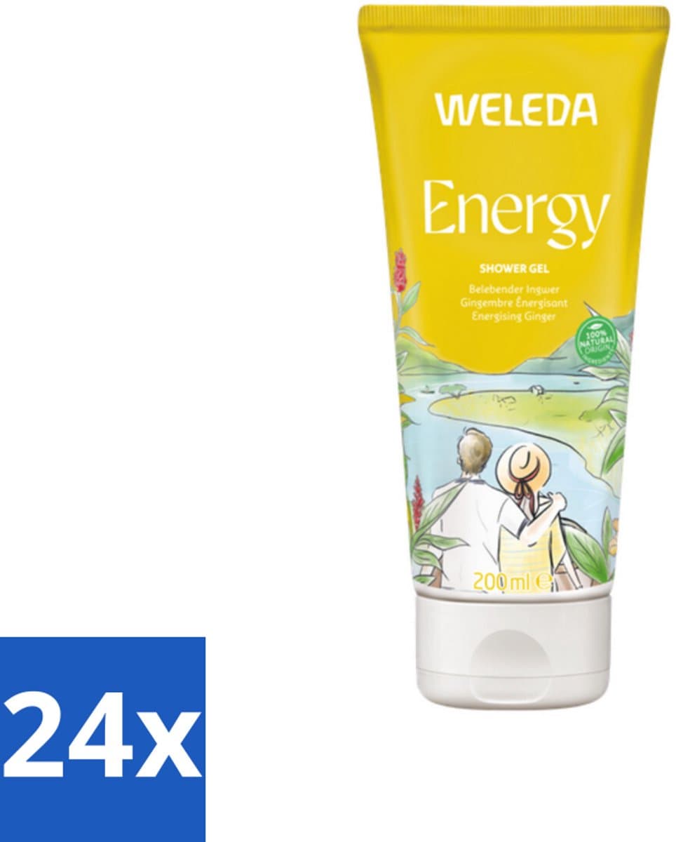 WELEDA - Douchegel Aroma Shower Energy - 200 ml - Voordeelverpakking - 24 stuks