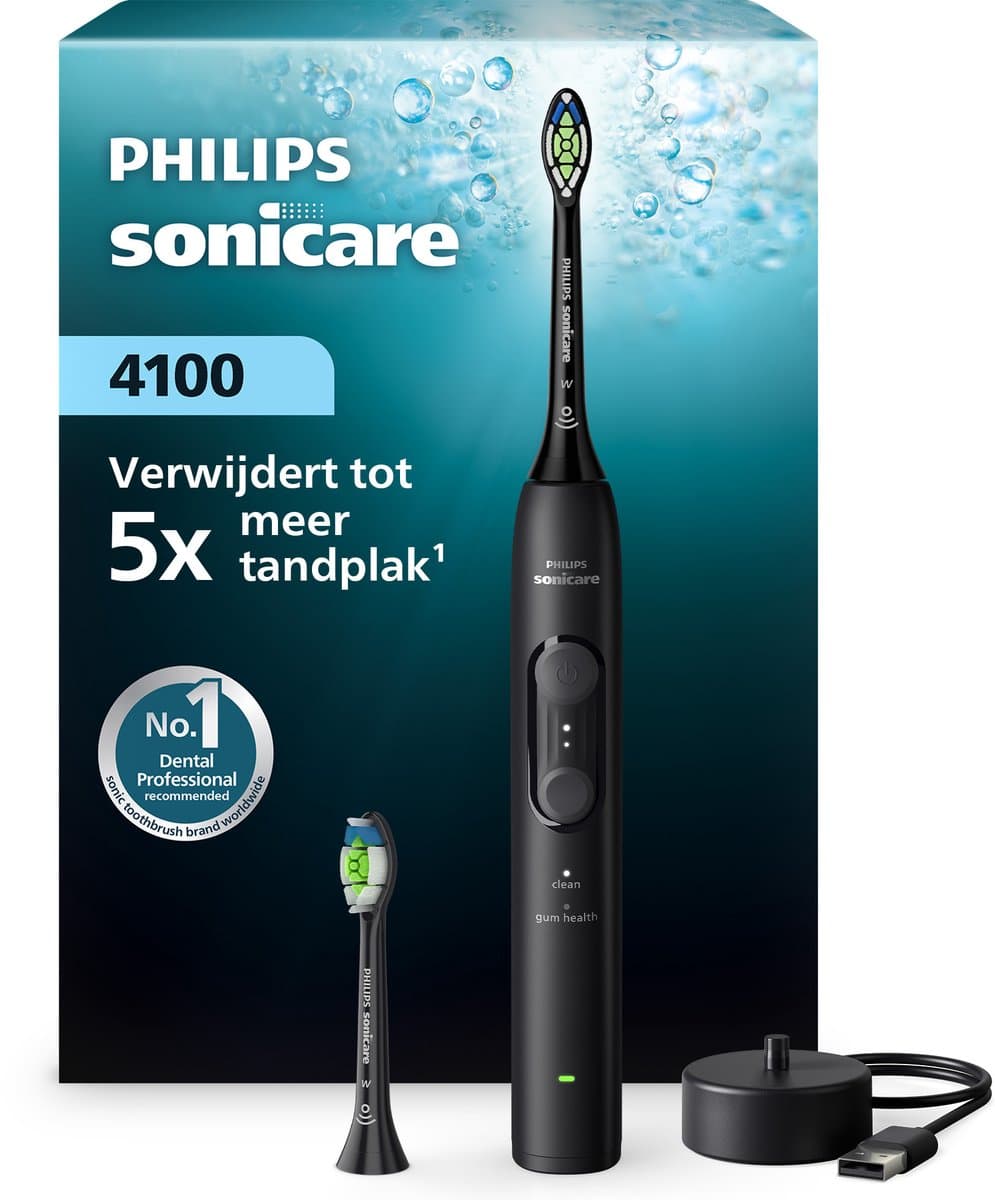 Philips Sonicare 4100 Series HX4042/52 Zwart