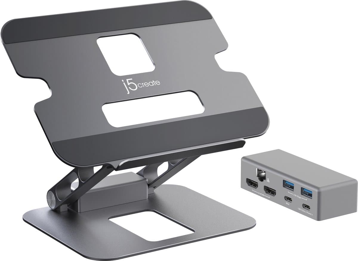 j5create JTS427-N Multi-Angle Dual 4K Docking Stand