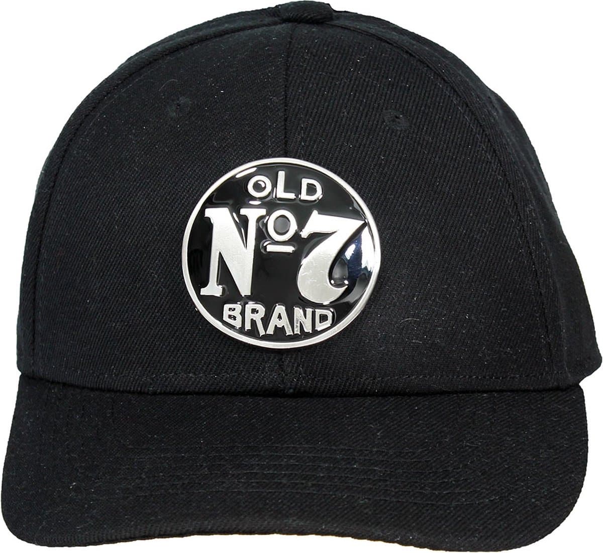 Jack Daniel's Metalen Logo Badge Verstelbare Pet Cap Zwart