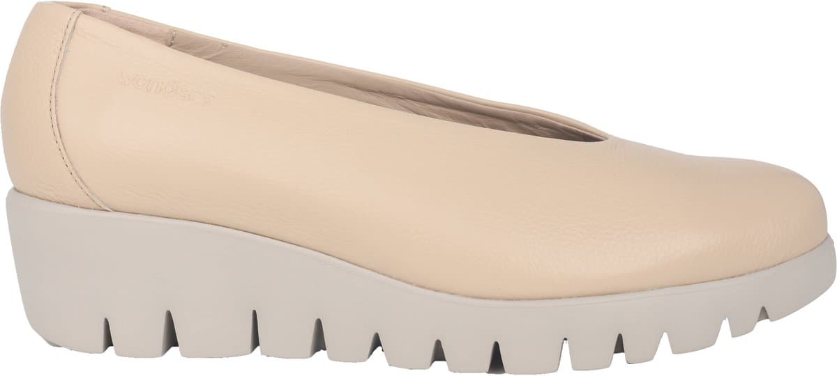 Wonders Fly - dames instapper - Beige - maat 41 (EU) 8 (UK)