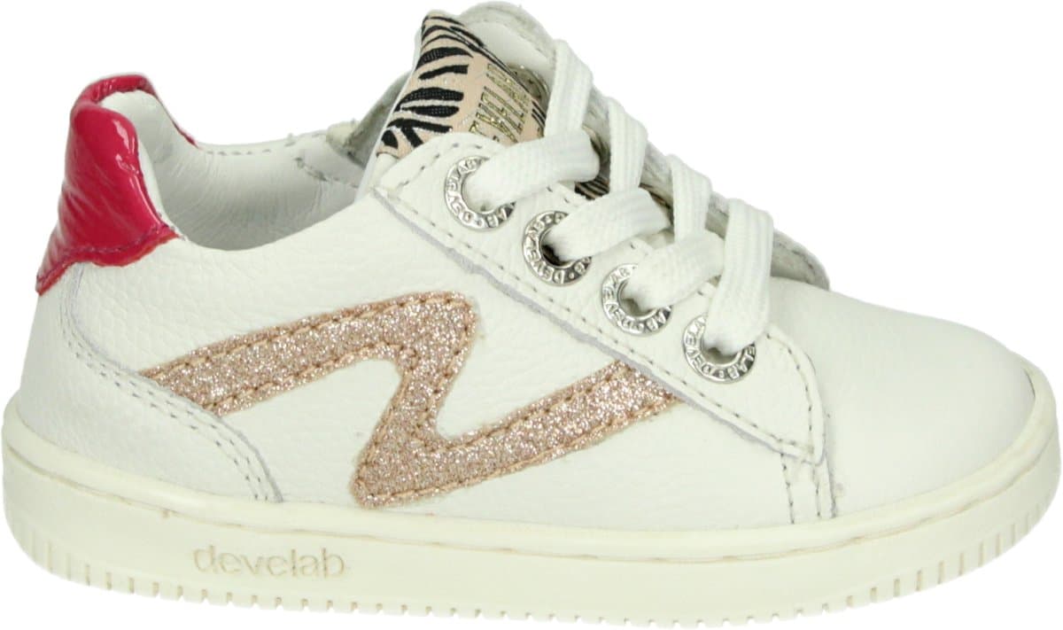 Develab - 44390 - Lage schoenen - Kleur: Wit/beige - Maat: 23