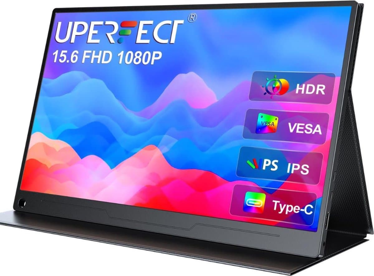 DailySupplies® Portable Monitor - Draagbare Scherm - Gaming - Full HD - Zwart