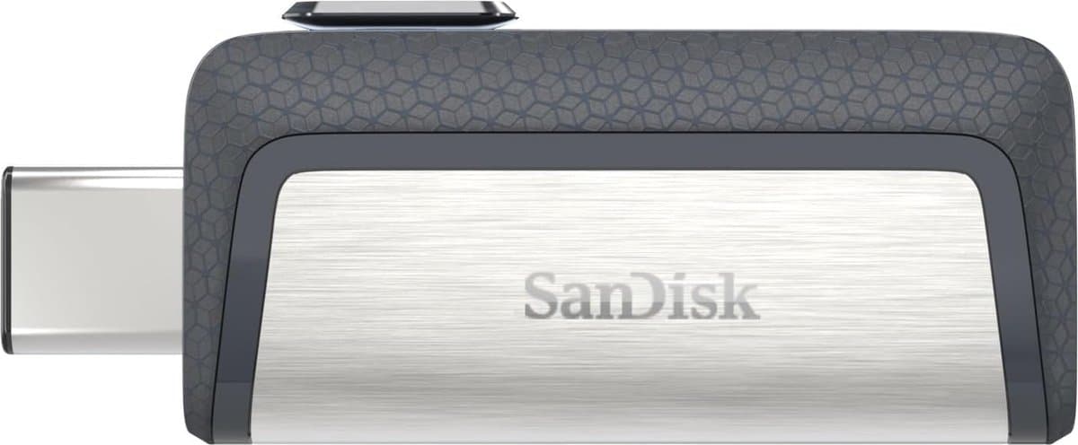 128GB Ultra Dual Drive USB Type-C Flash Drive - Verwijderbare USB-C en USB-A aansluitingen voor smartphones, tablets, Macs en computers