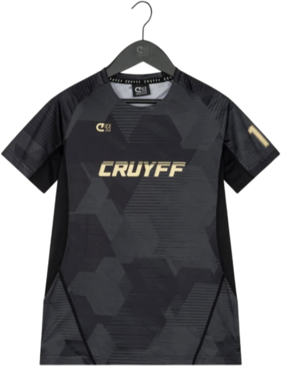 Cruyff - T-shirt - Sportshirt - Trainingsshirt - Zwart - Maat 128