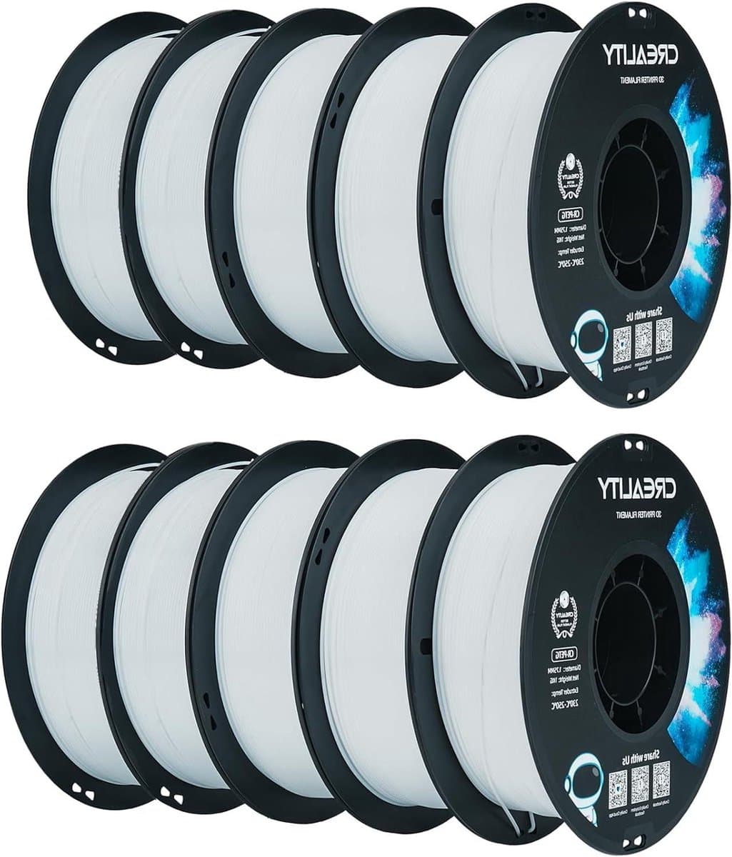 PETG Filament - 3D Printer Draad - 3D Printen - Hoge Taaiheid - 175 mm 10 kg - Wit