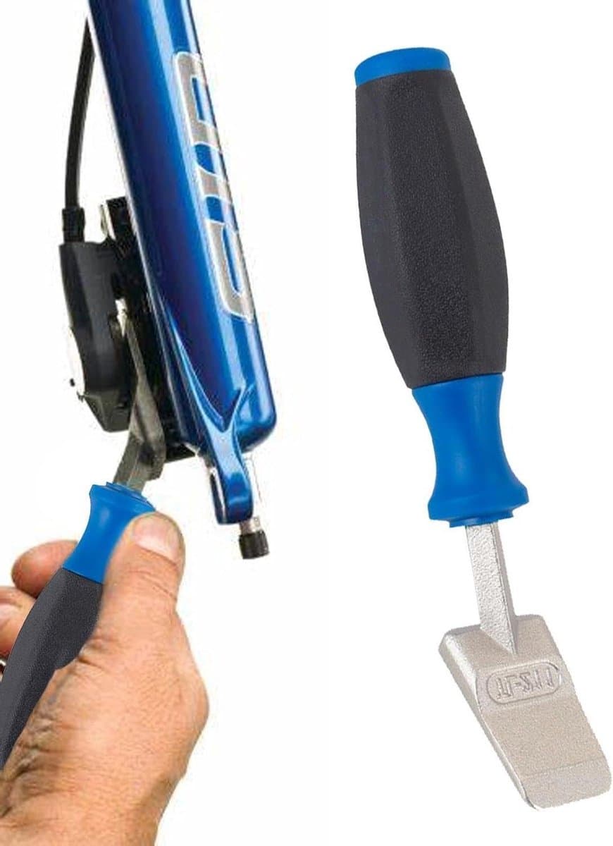 Fiets Rem Zuiger Tool - Zuiger Drukker Piston Spreader - Remmen Onderhoud - Antislip Grip - 25.4 cm - Blauw
