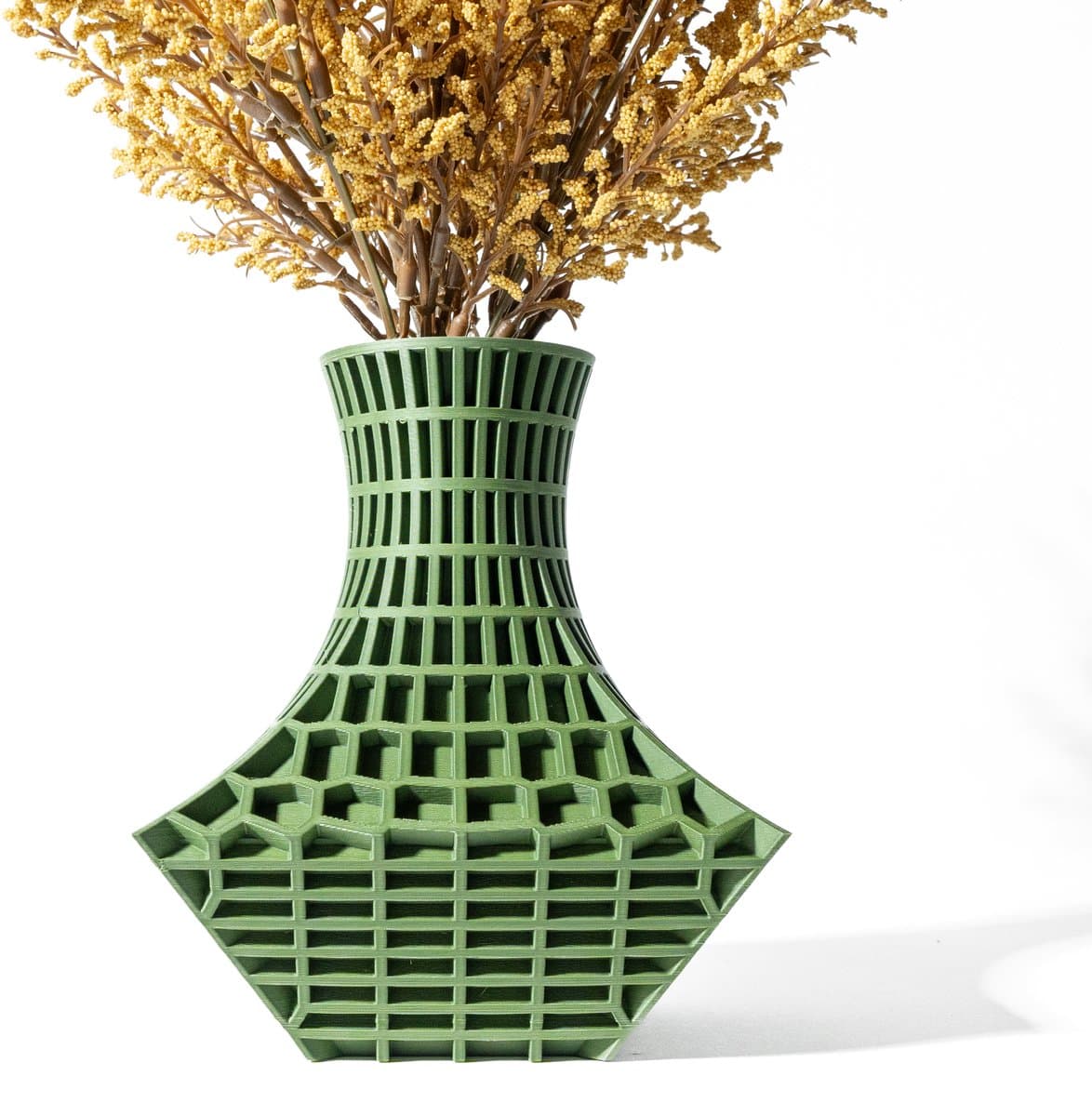 Skushy Vaas Juve - Geschikt voor LEGO Bloemen en Bouwsteenbloemen - Moderne Designvaas voor Droogbloemen en Kunstbloemen - Sculpturale Decoratieve Vaas - Premium Woondecoratie