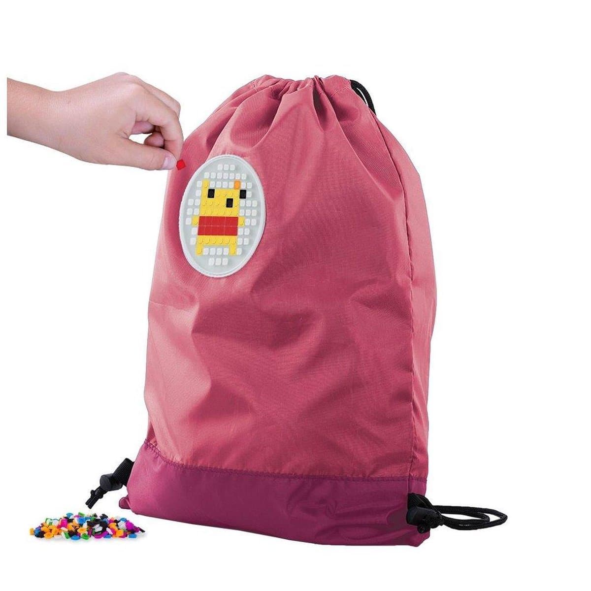 Pixie Crew Gymtas Drawstring bag City Fuchsia - Zwemtas mét Pixies