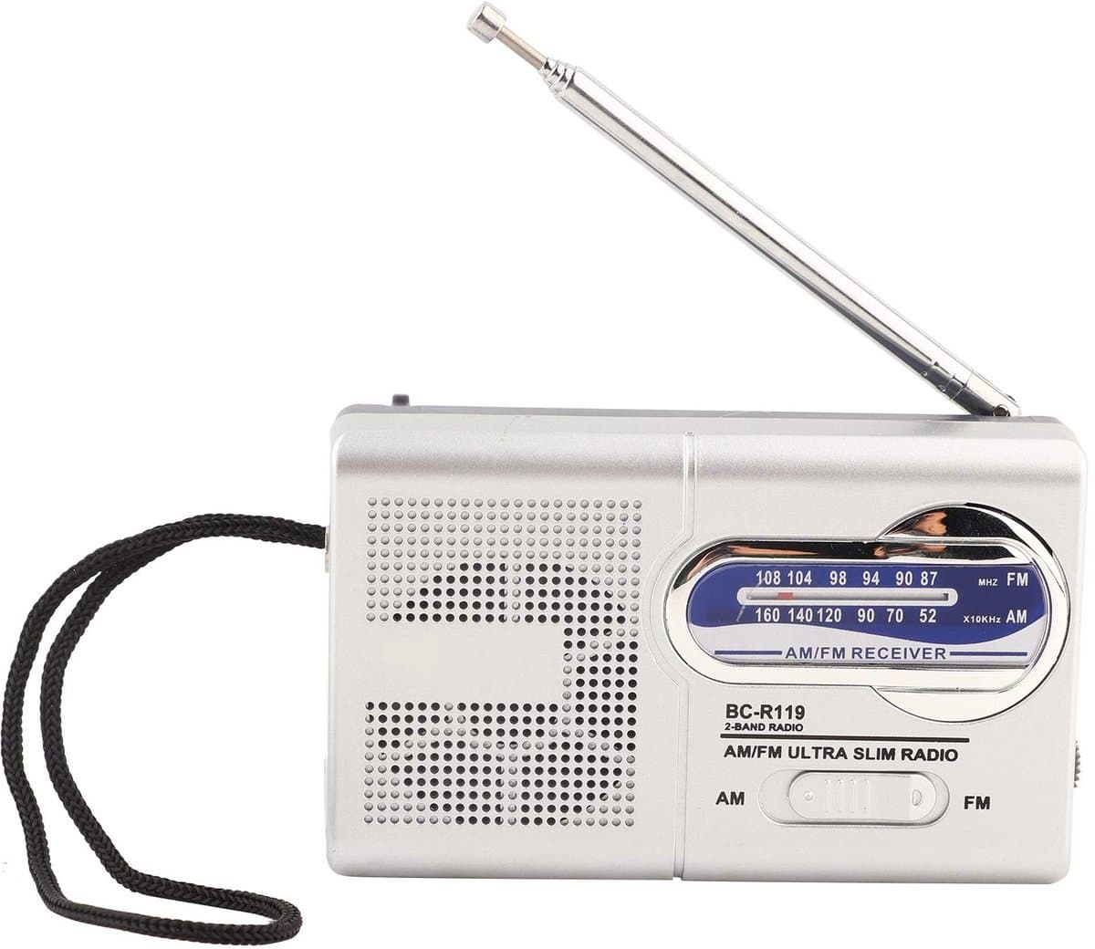 SPHProducts - Mini Radio - Multifunctionele AM/FM-radio - Compact en Lichtgewicht - Telecopische Antenne - Ingebouwde Luidspreker - Ideaal voor Thuis