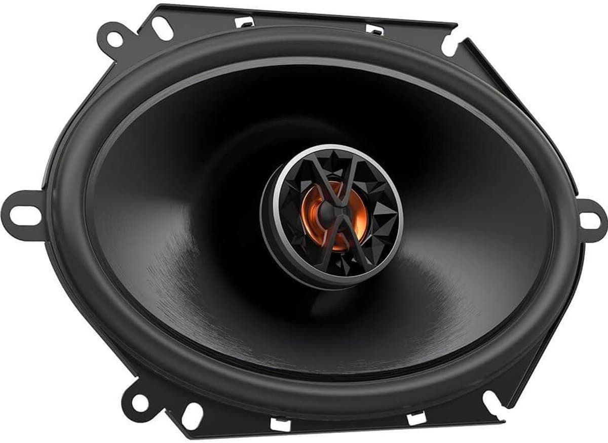 Coaxiale Luidsprekers - Auto Audio - Muziek Luisteren - Gepatenteerde Woofer - 6x8 Inch - Rood