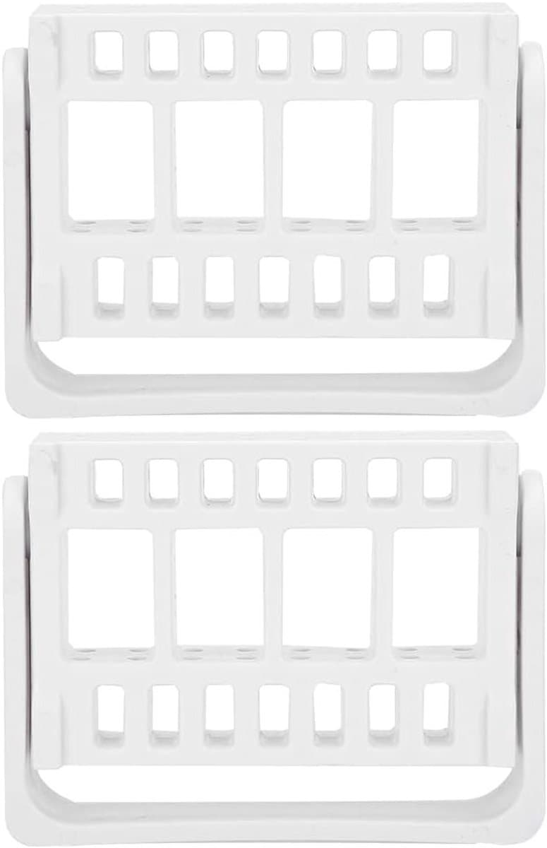 2 Stuks Opbergdozen voor Nagelvijl Bits, 6 Gaten Nagelverzorging en Manicure Gereedschap voor Thuis en Salon Gebruik