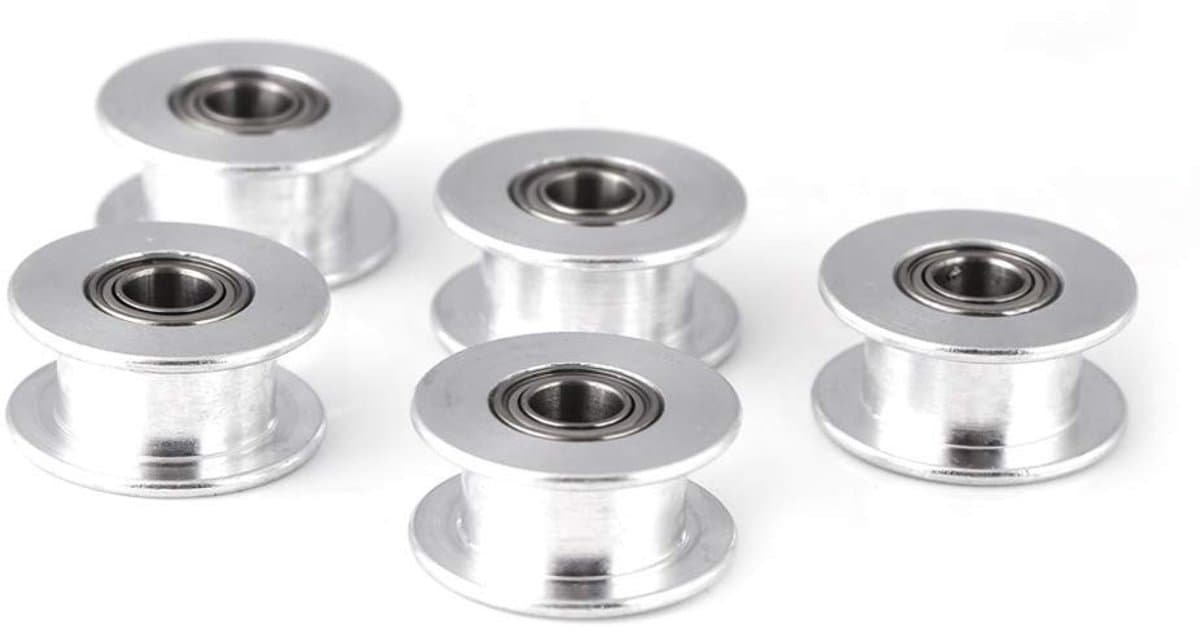 Dailygoody - Timing Belt Pulley - Aluminium - Hoogwaardige kwaliteit - 2GT 6mm/10mm - Perfect voor 3D printers - Set van 5 stuks