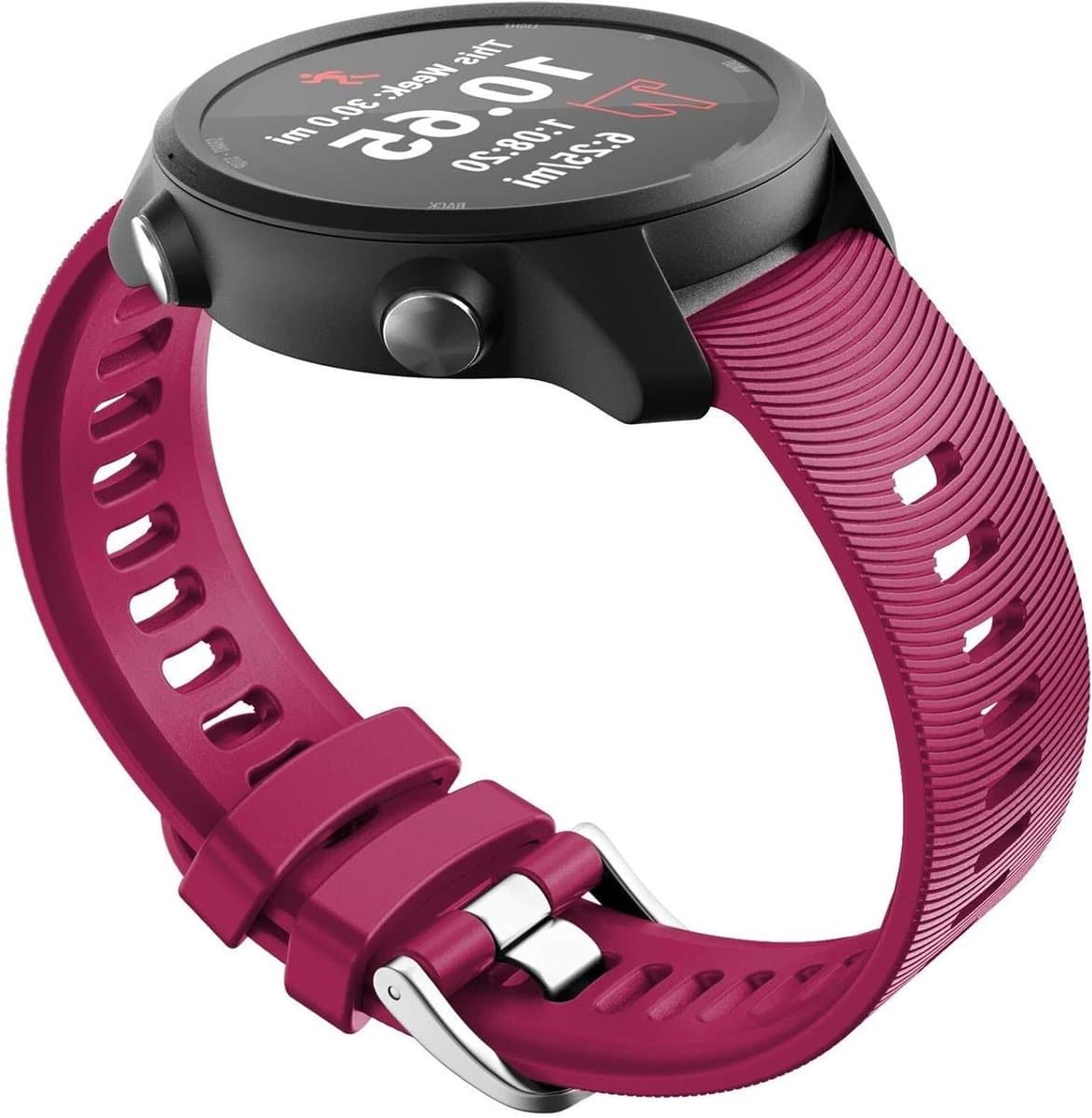 Smartwatch Band - Horlogeband - Dagelijks Gebruik - Veilige Sluiting - 20 mm - Zwart