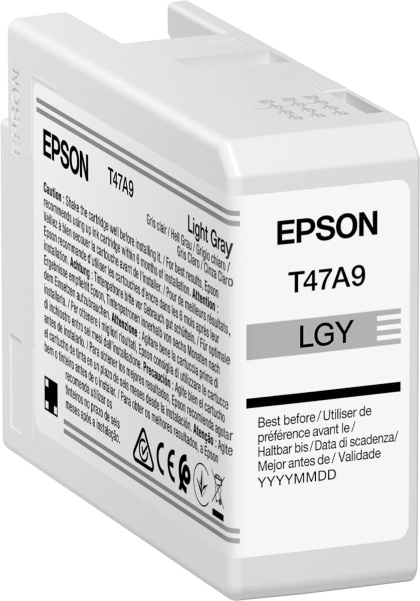 Epson T47A9 inktcartridge 1 stuk origineel lichtgrijs