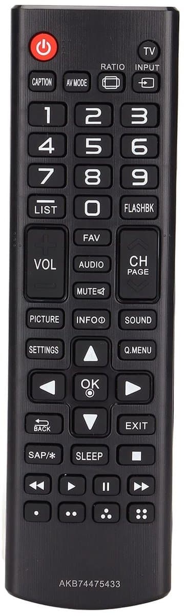 Allecto - Afstandsbediening - TV Controller - Eenvoudig in gebruik - Geschikt voor LG LCD TV - Compatibel met meerdere modellen