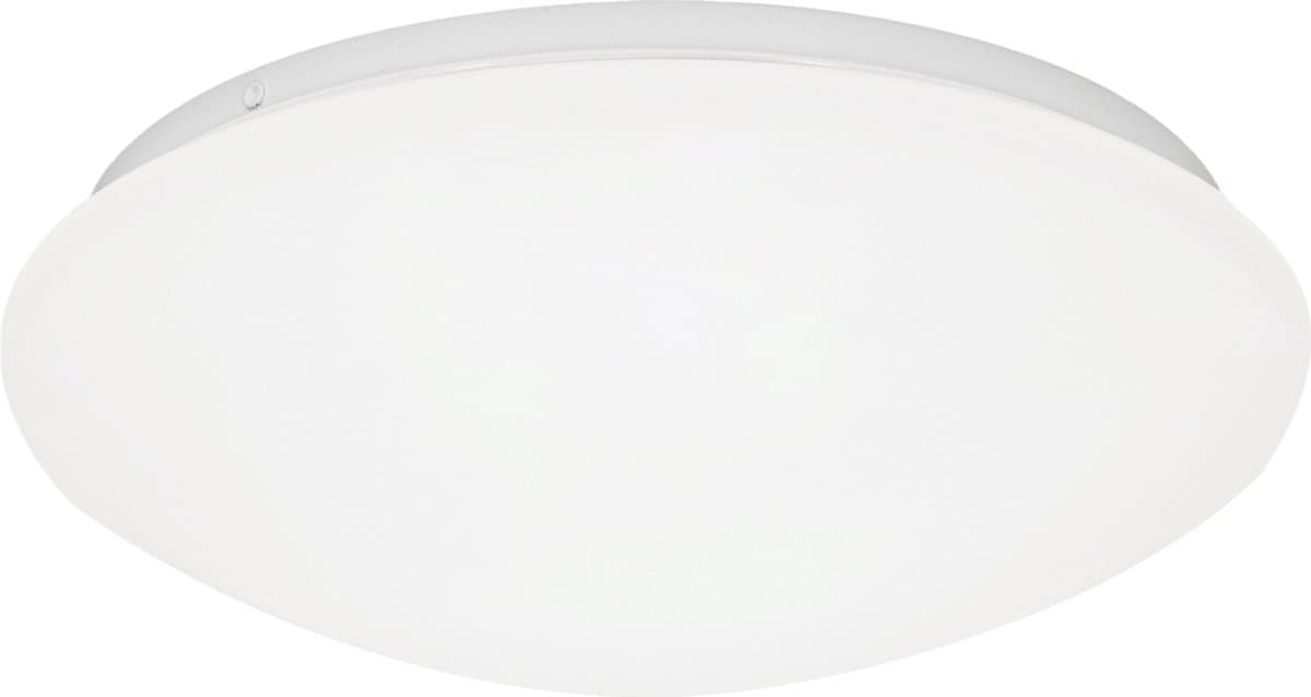 LED Plafondlamp - Velvalux - 12W 1300lm - Helder/Koud Wit 6500K - Spatwaterdicht IP44 - Opbouw - Rond - Wit