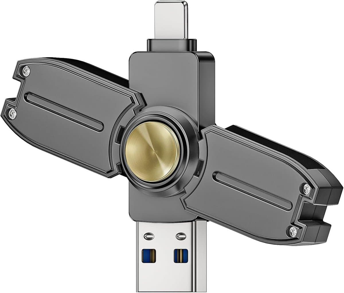 256 GB Usb-stick voor Telefoon, Tablet en Computer met Type-C Adapter