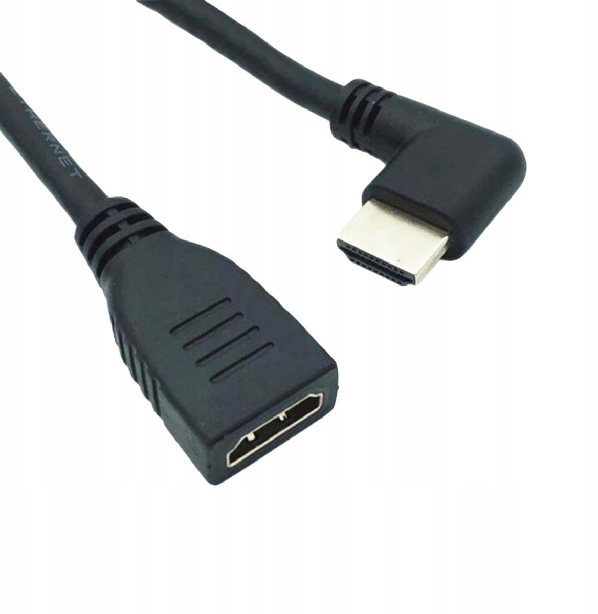Hoekige HDMI Kabel 10cm - Rechts 90 Graden Adapter M/F