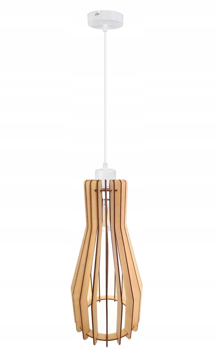 Hanglamp Loft Hout E27 Enkel Lichtpunt
