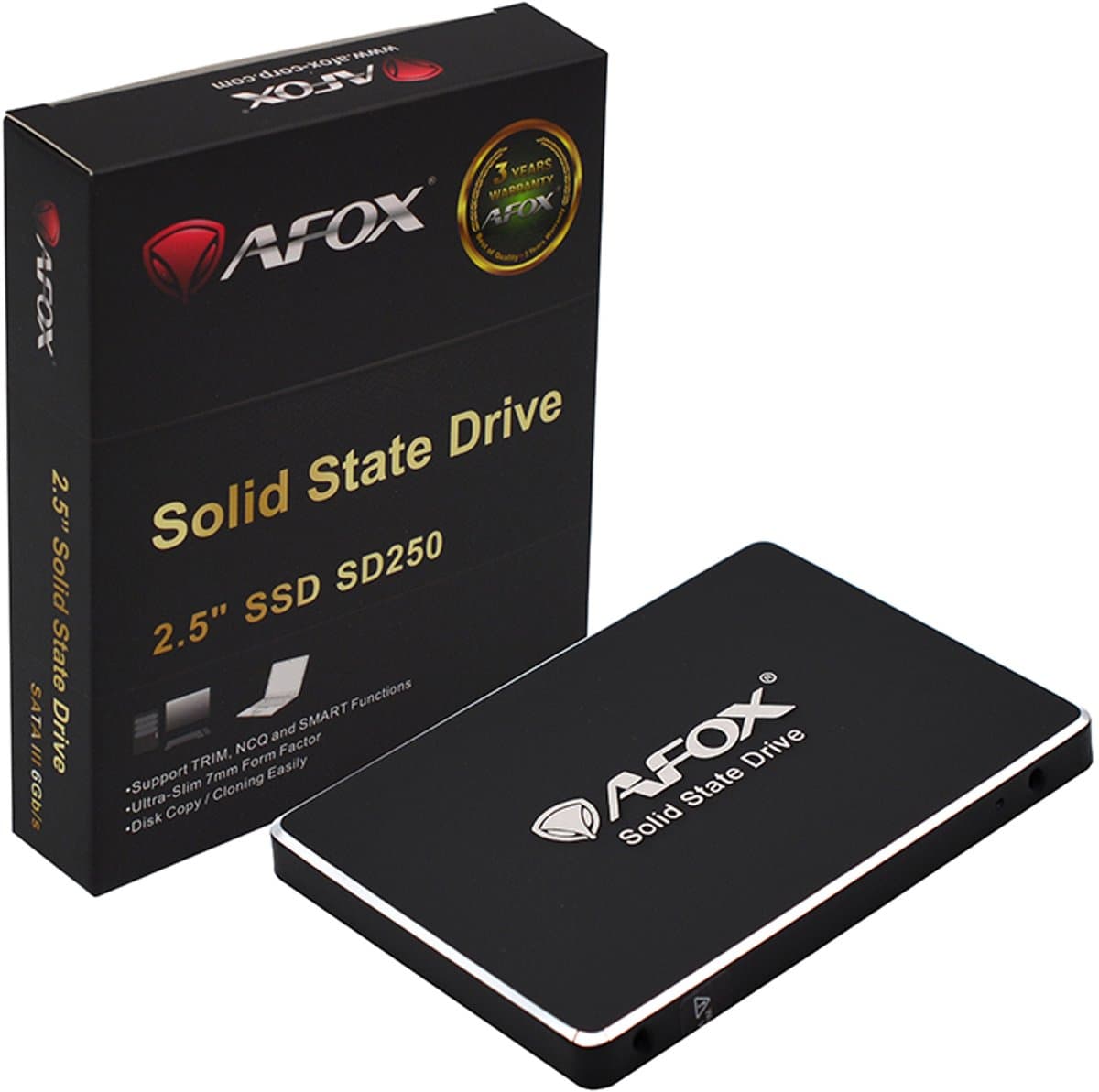 AFOX - Interne SSD - 512GB - 560 MB/s Leessnelheid - SATA III - 2.5 inch QLC