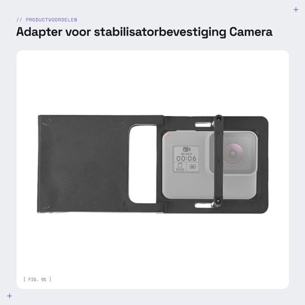 Adapter voor stabilisatorbevestiging - Camera stabilisatie - Verbeterde foto- en videokwaliteit - Universeel 1/4" schroefgat - Compatibel...