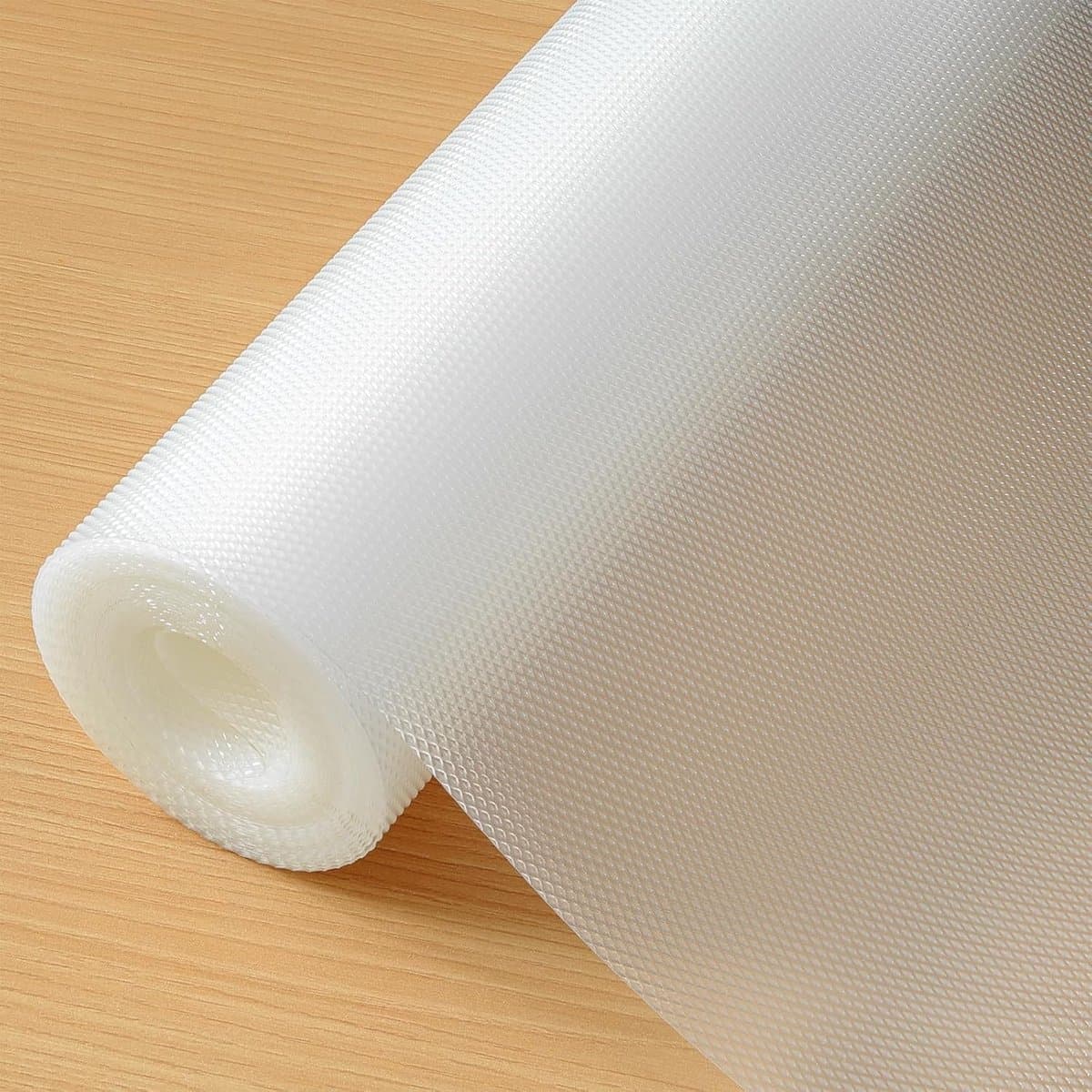50cmx600cm Plankvoeringen, Lijmvrij Keukenkast Lade Matten, EVA Antislipmatten, Waterdichte Wasbare Koelkast Matten, Meubelbeschermer, Plastic Bedekking (Transparant Diamant)