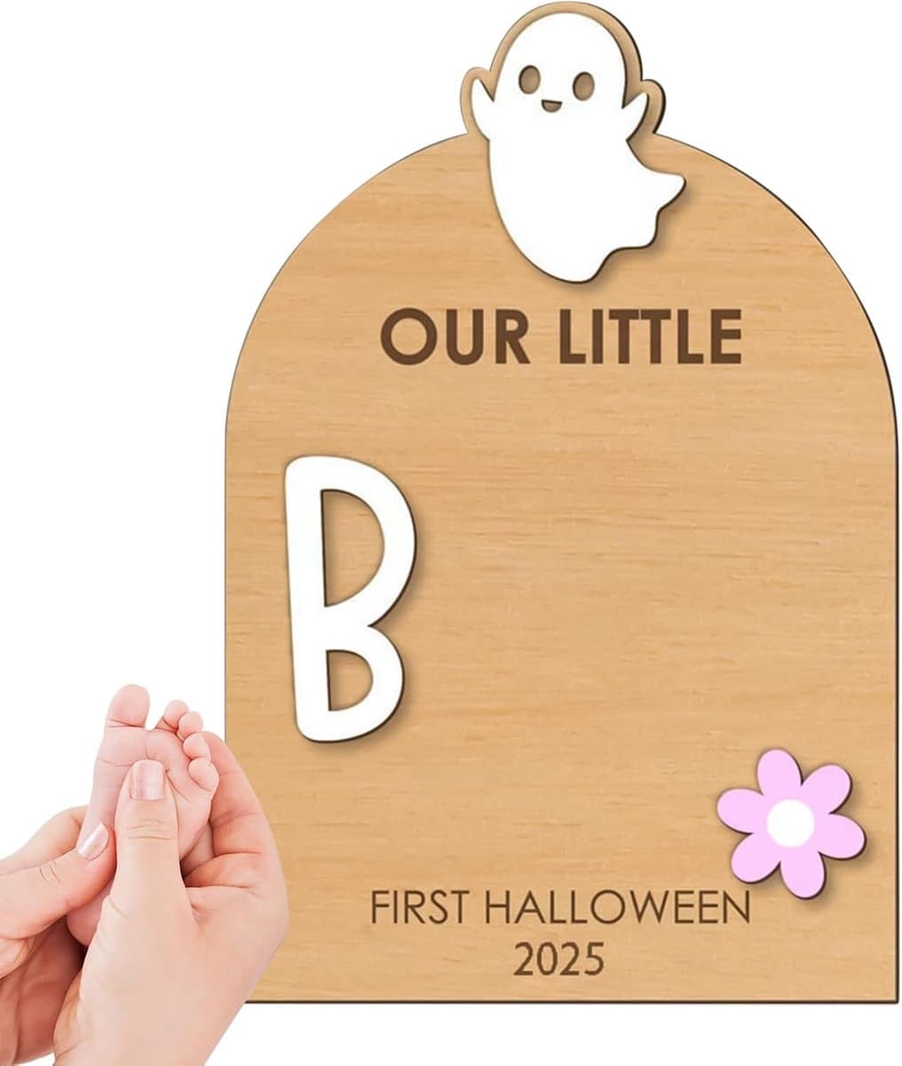 Baby Voetafdruk Set - Aandenken Kit - Mijlpalen Vastleggen - Babyveilige Materialen - 18x26 cm - Mat Spook