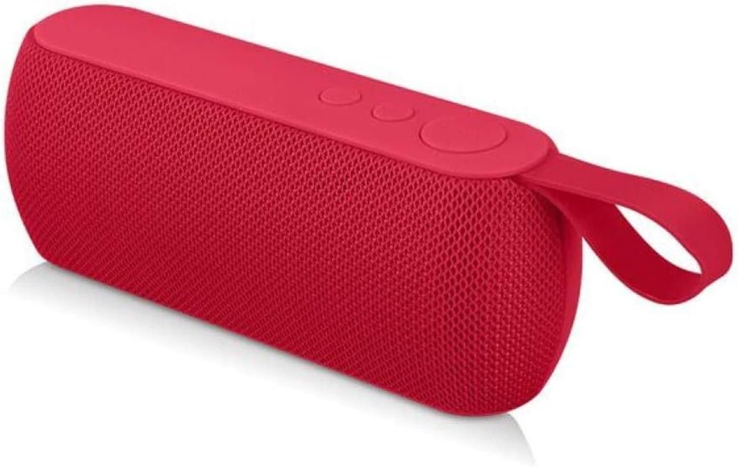 Portable bluetooth speaker wireless speaker high power subwoofer mini speaker AUX music sound bar PC car speaker-_Red - ShopVlot