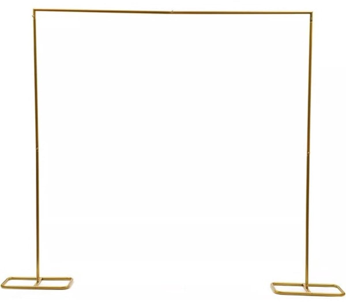 Vierkante bruiloftsboog - Decoratieve boog - Feestelijke versiering - Stevige ijzeren constructie - 2 x 21 meter - Goud