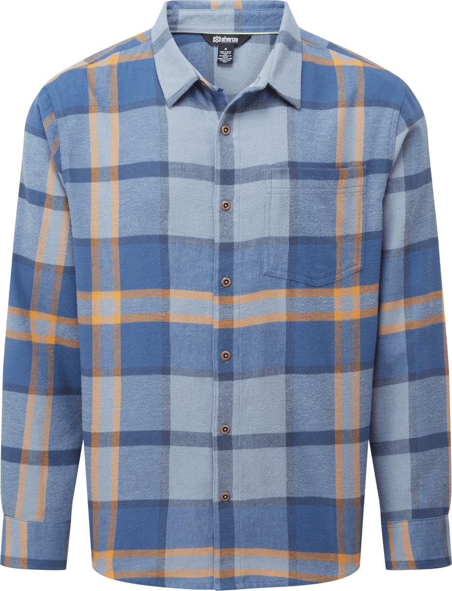 Sherpa Adventure Gear Batsa Overhemd met Lange Mouw - Arctic Blauw