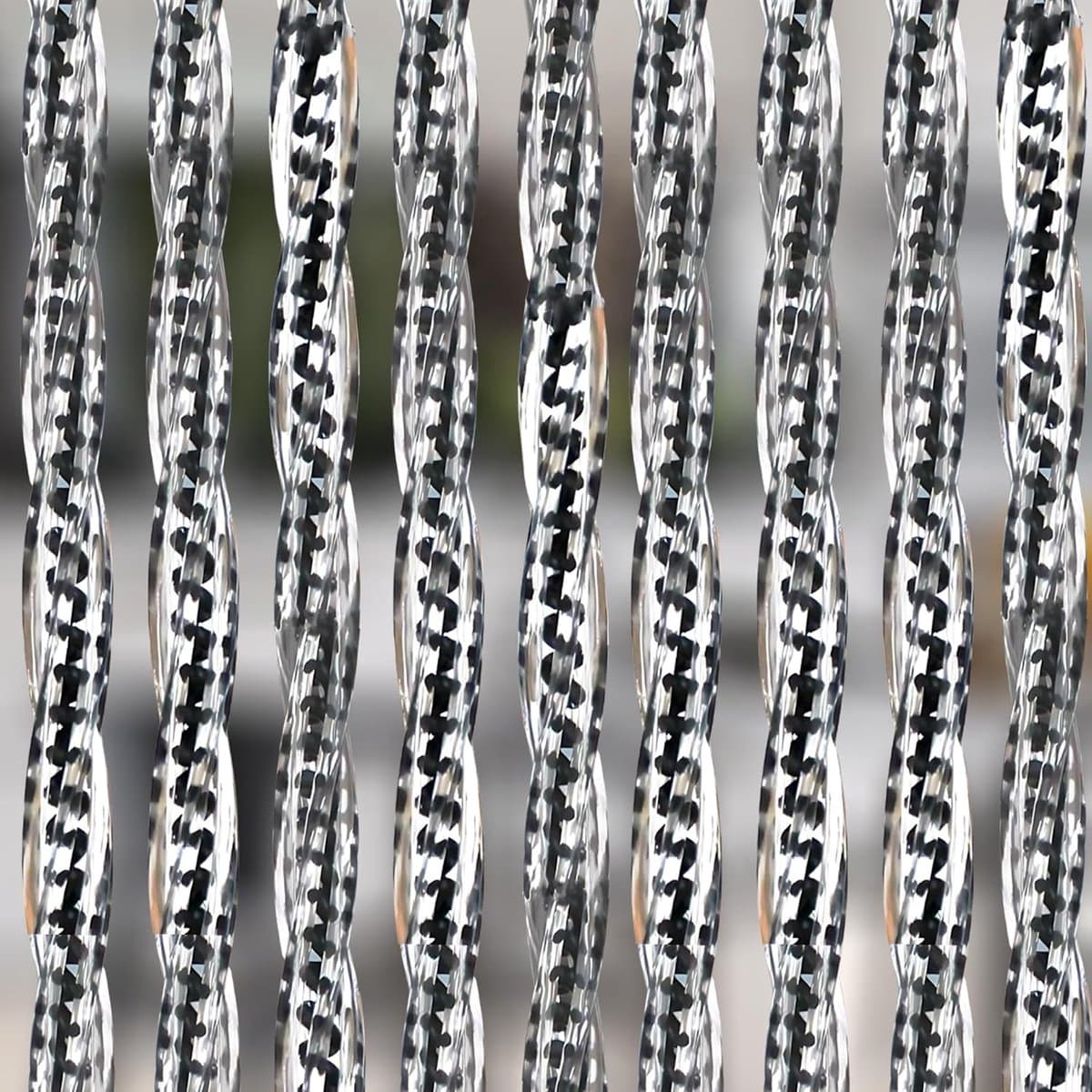 Vliegengordijn Orchidea – verschillende maten en kleuren, balkondeur vliegennet, luxe insectenbescherming, zwart, 125 x 230 cm