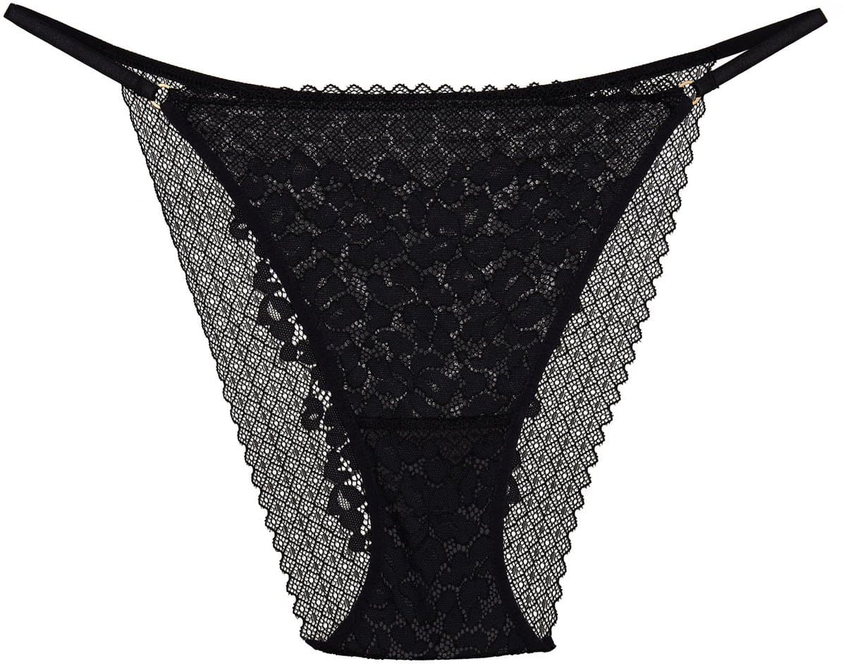 Esotiq Nickita - Damesstring - Zwart - Maat XL - Kanten Details