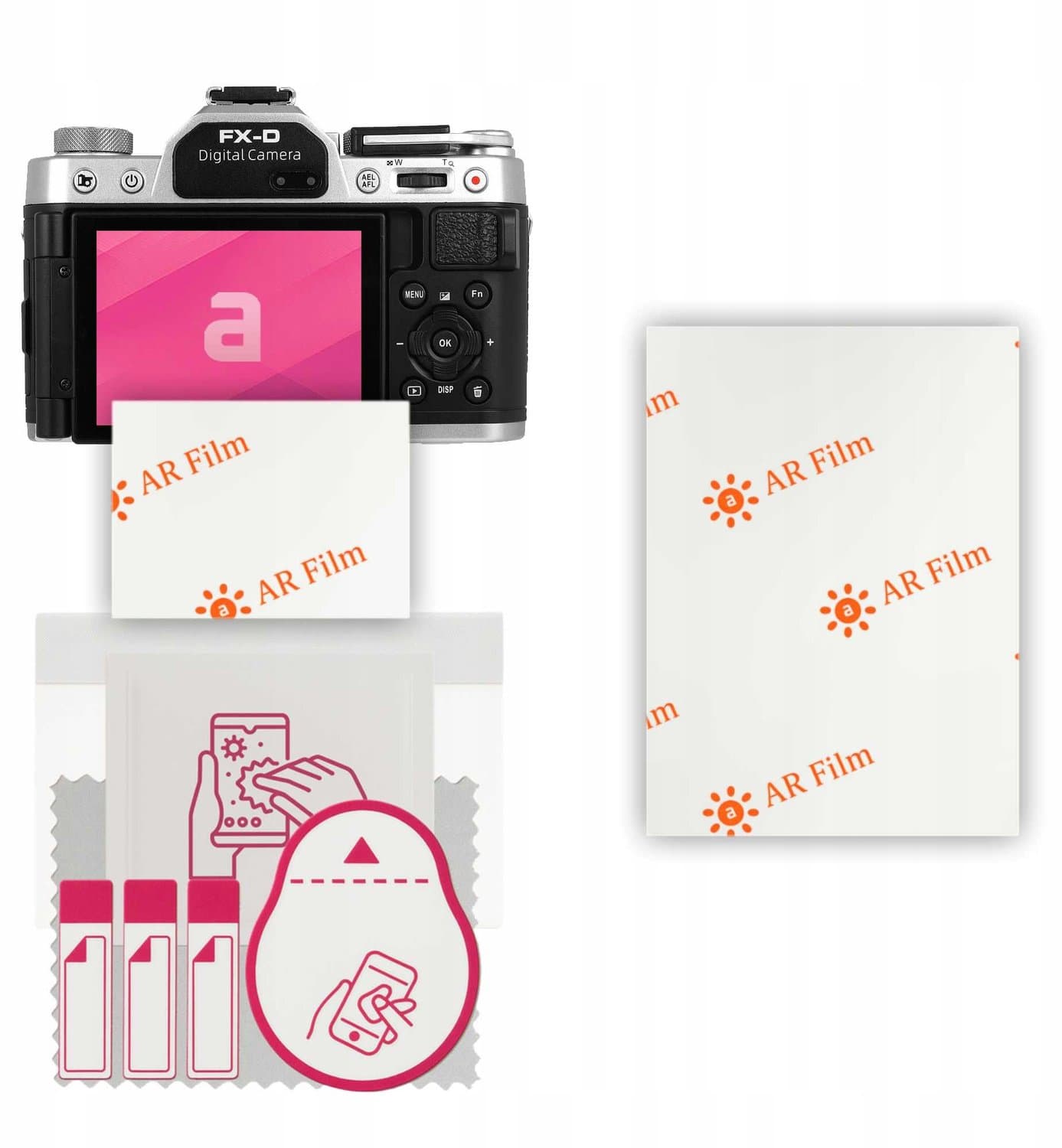 apgo Hybride Anti-Reflectie Glas voor Yashica FX-D 100