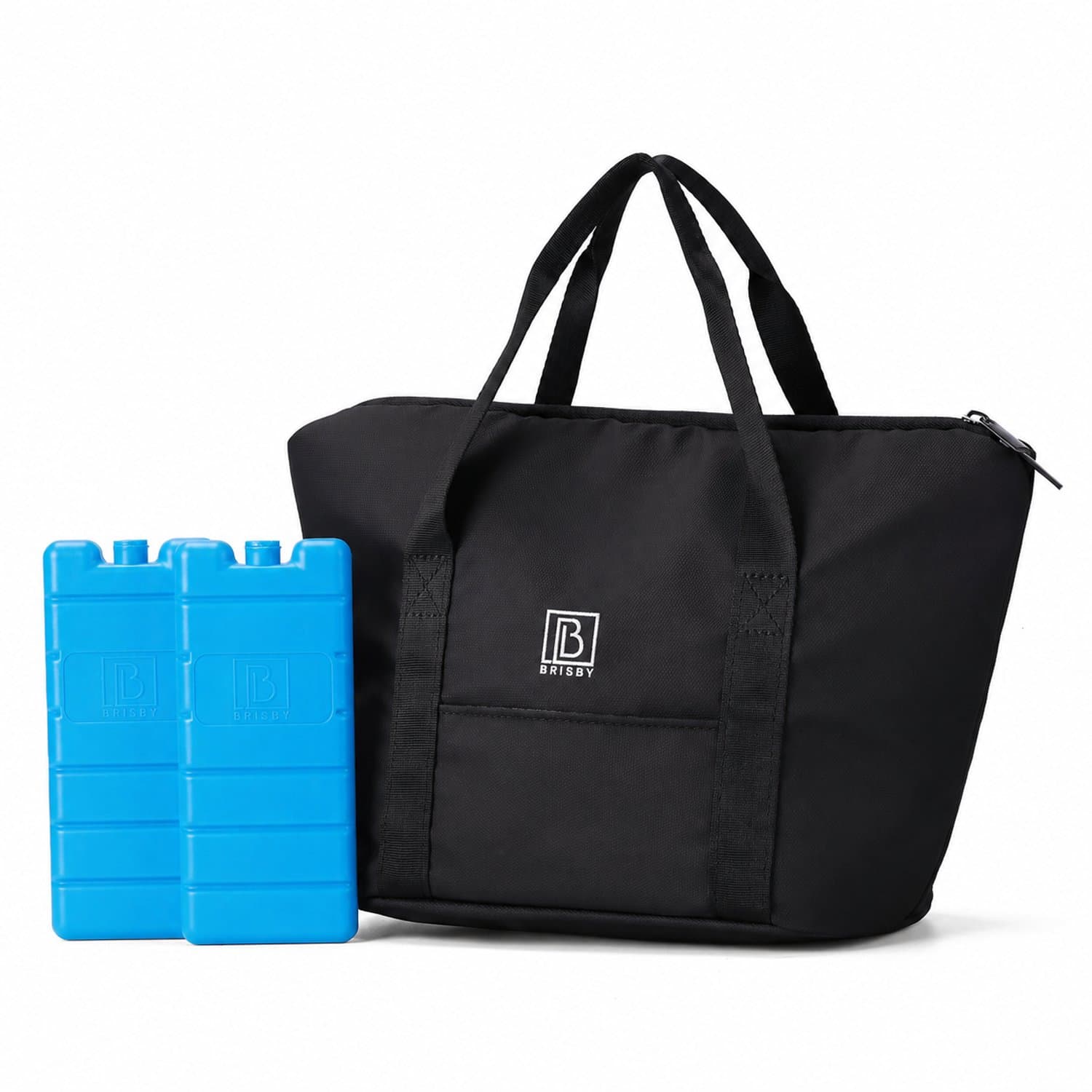 Brisby Koeltas Lunchtas 6L – 4-Laags Geïsoleerd – Inclusief 2 Koelelementen – Waterafstotend – Voor Werk, School & Onderweg – Zwart